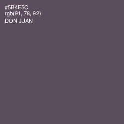 #5B4E5C - Don Juan Color Image